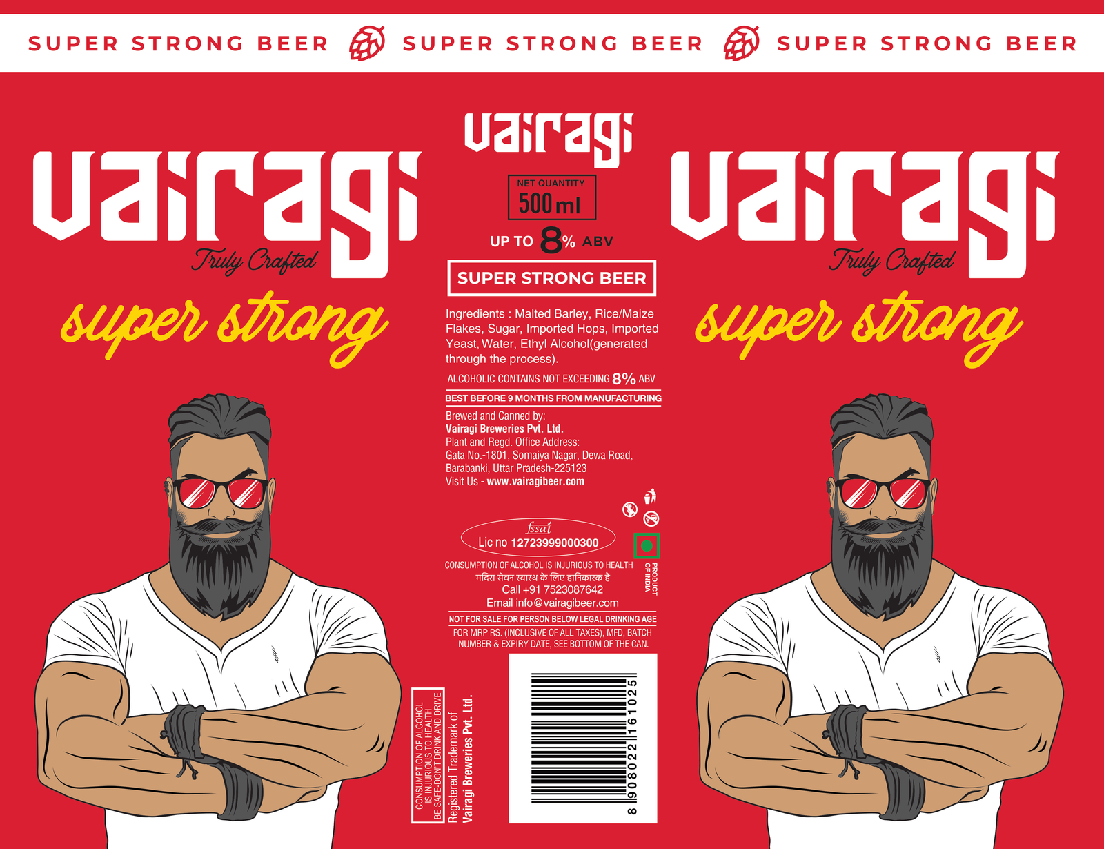 VAIRAGI Super Strong label